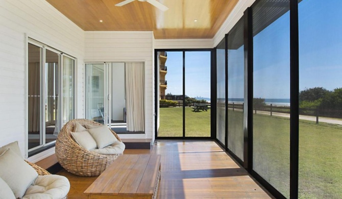 Abode on Bilinga - Absolute Beachfront Holiday Home walk over the sand dunes to the ocean