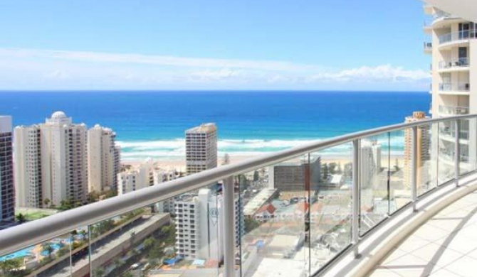 Beach Stay - Ocean & Riverview resort Chevron Renaissance central Surfers Paradise