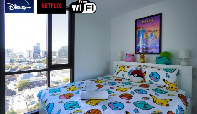 Pokémon Theme Luxury 2BR Apartment with King Beds & Stunning Views